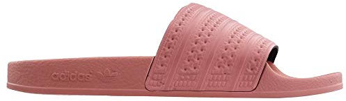 adidas Sandales Adilette pour Femme, Craie, Rose, Craie, Rose, 37 1/3 EU