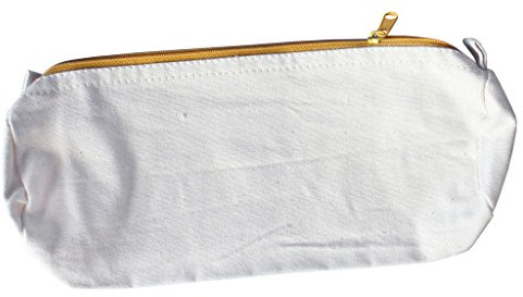 Wiemann Lehrmittel Federmäppchen zum Bemalen für Kinder, Baumwolltasche unbedruckt