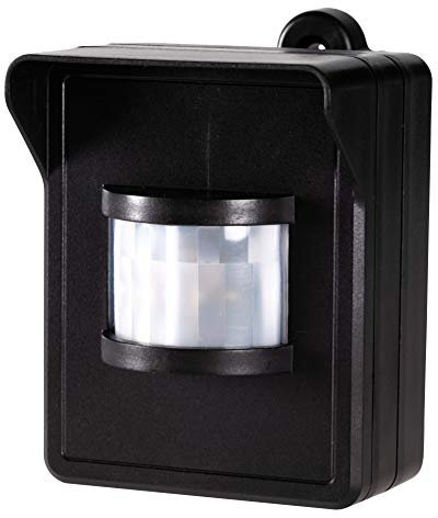Funk-Bewegungsmelder IP44, Wandaufbau, Batteriebetrieb, LED geeignet