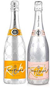 Lot duo champagne Veuve Clicquot Rich et Rich rosé