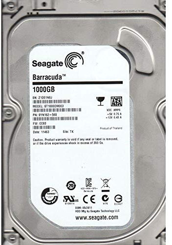 SEAGATE Disque Dur 1To SATA 3.5 Barracuda ST1000DM003 7200 RPM
