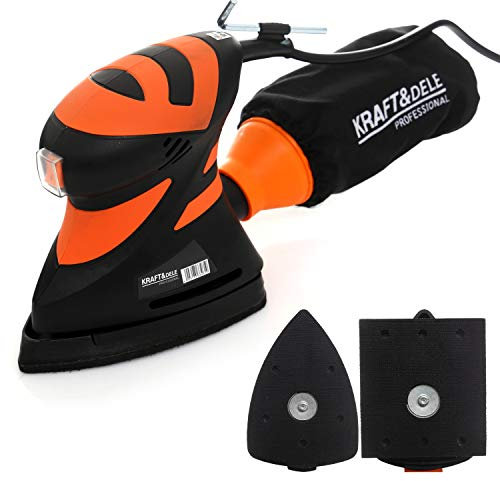 Exzenterschleifer Schwingschleifer 1000W Multischleifer 2 Schleifteller (KD1697)