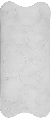 Ubbi Non-Slip Baby Bath Mat, Soft Textured In Tub Mat, Powerful Suction Cups, Baby and Toddler Bath Tub Time Essentials, Grey