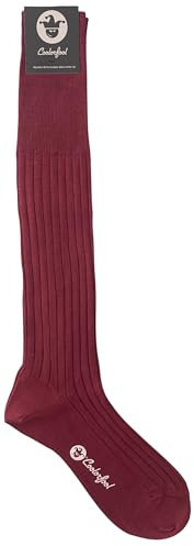 Coolorfool - calze lunghe di lusso in cotone filo di scozia al 100% |fini e morbide |Uomo Donna Adolescente |38 39 40 41 42 43 44 45 46 48