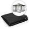 blumfeldt Pantheon Solid Sky Ambient Solar Pavillon-Seitenwände, Zubehör-Set: 4 Seitenwände, Blick- und Windschutz, Material: 140 g/m² Polyester, 3 x 4 m, schwarz