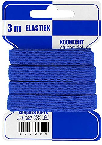 maDDma 3 m Gummiband 10 mm elastisches Band Wäscheband Farbwahl, Farbe:königsblau