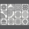 Arteza Mandala Schablonen zum Malen, 12 einzigartige Designs, 30 x 30 cm Schablone, dicker Kunststoff, Malschablonen für Partys, Familien- und Kinderaktivitäten
