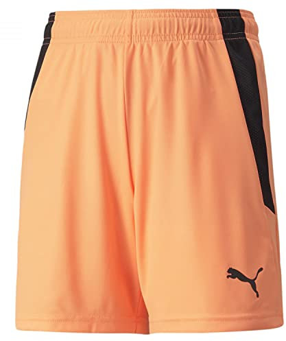 PUMA teamLIGA Shorts Jr, Unisex Kids, Neon Citrus Nero, 152