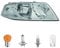 DM Autoteile 327736B Hauptscheinwerfer rechts H1/H7 kompatibel für Skoda Octavia II Combi 04-08 inklusive Leuchtmittel/Birnen