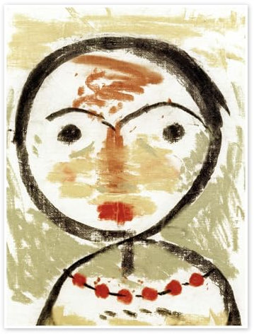 Fragt Sich Poster von Paul Klee 30 x 40 cm Wandbilder Wanddeko