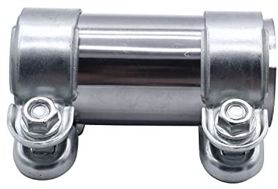 1 PC SHLPDFM Stainless Steel Pipe Connector Universal Exhaust System Clamps 50 x 125 mm Fits for vw Audi seat mb Skoda Ford Double Clamps