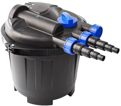SUNWEN Filtre à pression bio avec UV pour bassin de jardin à poissons 1320 gallons