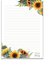 JW Briefpapier, A4-Format, liniert, Geschenk-Notizblock, große Sonnenblumen