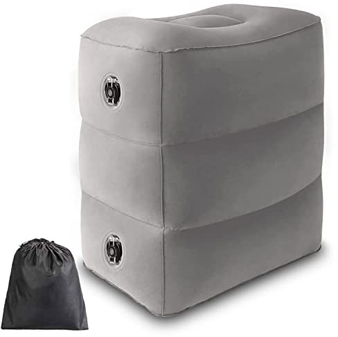 Nouveau Style Tabouret Gonflable de Détendez vos Jambes, Vous Faites Mieux se Reposer, Gonflable Rapidement, Approprié aux Voyages d'avion et de Voiture et à la Maison et au Bureau, Vous Lais