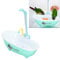 CCYLEZ Baignoire pour Oiseaux, Baignoire Automatique pour Perroquet électrique avec Robinet, Douche Automatique, Bains d'oiseaux pour Perruches, Perruches, Calopsittes