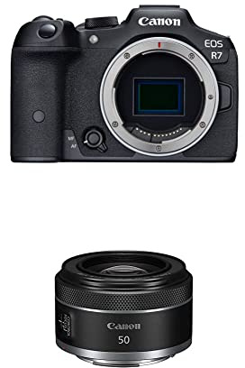 Canon EOS R7 body + obiettivo RF 50 mm f/1.8 STM