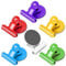 FINDMAG Fridge Magnets Clip, 6 Pack Colorful Magnetic Clips Heavy Duty, Strong Clips with Magnet, Strong Magnet Clips for Whiteboard, Fridge, Office, Classroom, Photos, Bags