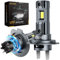 Zethors Bombillas H7 LED Coche 100W 22000LM 6000K Blanco Frío Lámparas LED H7 Canbus Kit de Conversión de Faros con Ventilador,1:1 Mini H7 Luces con DC12V,Plug and Play,Impermeable IP68,2PCS