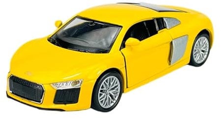 Welly A-U-D-I R8 V10 Coupe Gelb neuestes Modell 2. Generation ab 2015 1/34-1/39 Metal Modell Auto Die Cast Neu im Kasten