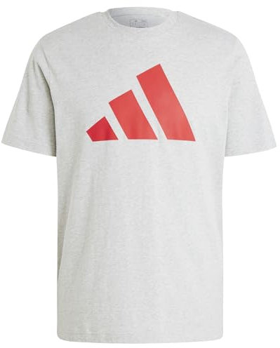 adidas Men's PWR 3 Graphic TEE, Medium Grey Heather, XL