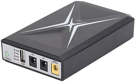 Lazmin112 Mini UPS Battery Backup 10400mAh Uninterruptible Power Supply for Security Camera, Router, WiFi, Small UPS for Power Outages, LAZMIN112EOPD205XZU