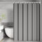 KnSam Rideau Douche, Gris, 300x200cm, Simple Moderne, PEVA, Rideau Salle de Bain Imperméable avec Anneaux