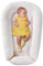 Plushii Babynest Babynestchen für Baby Kuschelnest 2-seitig Babykokon für Säuglinge und Neugeborene Babynestchen 100% Baumwolle Nestchen geeignet für Zuhause 60 x 90 cm, Rosa Streifen
