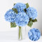Artflower Künstliche Hortensien, fühlen sich echt an, 57,1 cm, blau, Volllatex-Kunsthortensien, Blumen für Zuhause, Blumenarrangements, Hochzeitssträuße, Küche, Tischdekoration, 4 Stück