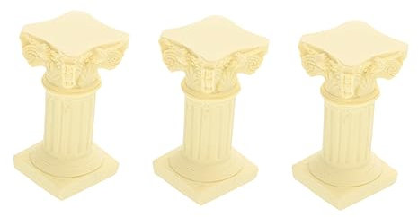 BESPORTBLE 3st Vintage-dekor Fischschalen Verstecktes Höhlenfahrzeug Römische Landschaftsgestaltung Statuendekor Reptilienhaut Hundekegel Für Kleine Hunde Hundepyjama Gips Kerze Weiß Aquarium