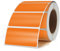 YIKIADA 500 Stück Etiketten 25 × 50 mm Selbstklebend Beschriften Aufkleber Vinyl Wasserfest Ablösbar Klebeetiketten Rolle für Marmeladengläser Orange
