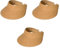 Carnavalife Visera Mujer Verano Plegable vacio Paja de Papel, Sombrero Panama Sol vacacion Playa (FR/ES, Letras, Talla única, Beige*3)