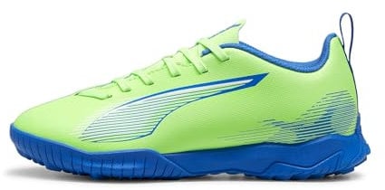 Puma Kids Cloud Ultra Play Junior Astro Turf Football Boots Green/White/Blue 4