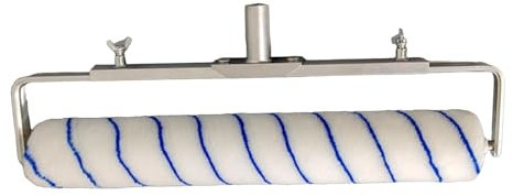F Fityle Farbroller mit Rahmen, verstellbare Farbrollerhülse, Malerbedarf für das Haus, Malen von Wänden und Decken für das Haus, Asphaltdeck, Blaue Streifen