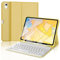 FOGARI Hülle mit Tastatur für iPad 10 Generation 2022/11 Generation A16 2025 (10.9/11 Zoll), QWERTZ Deutsches Magnetisch Abnehmbarer Tastatur Hülle für iPad 11./10. Gen, Gelb