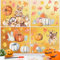 Lets Joy 9 Stück Erntedankfest Fensteraufkleber, Fenster Aufkleber Selbstklebend, Kürbis Fensteraufkleber, Herbst Bunt Fensteraufkleber, Wiederverwendbar Thanksgiving DIY Fensterdeko Aufkleber