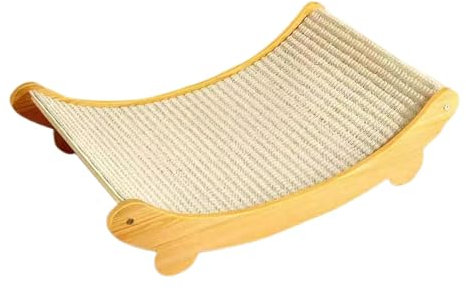 Griffoir en carton pour chat – Grattoir réutilisable en sisal antidérapant | Grattoir confortable et résistant à l'usure en corde de sisal pour le repos et le jeu