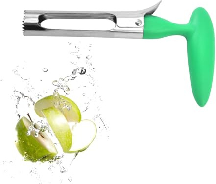 Apfelentkerner Apfelausstecher Edelstahl,Stabil Praktischer Apfelstecher,Apfelkernausstecher für Kitchen Pitter Corer,Entkerner Apfel,Obstentkerner,Apfelkernen,Aushöhler Tool,Fruchtentkerner (grün)