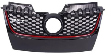 DACOLWZING Compatible for VW -Golf 5 MK5 V GTI 2006-2009 Rejilla de parachoques Accesorios for vehículos Rejilla de parachoques delantero a prueba de herrumbre Rejilla de entrada de aire de repuesto(R