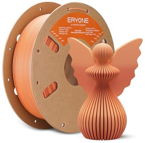 ERYONE Matte PLA 3D Drucker Filament 1.75mm, Matte Gradient Rainbow PLA, Maßgenauigkeit +/- 0.03 mm, 1 kg 1 Spule, Mattes mehrfarbiges PLA, Matte Gradient Danxia