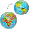 Knautschball Welt/Erde/Globus - für Kinder und Erwachsene/Stressball - lustiger Ball 8 cm - Fitnessball Knautsch Stressball bunter Antistressball Softba..