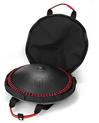 ACAGALA 15 Zoll 9-Ton Steel Tongue Drum Handpan Drums mit Drumsticks Percussion Musikinstrumente