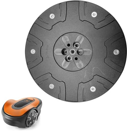 Tuning Disque à Lames pour 6x Lames, Plateau de Lame de Rechange pour Robot Tondeuse Tournant Ø 180 mm Compatible avec Gardena Sileno Minimo & Husqvarna Automower Aspire (Sans Lames)