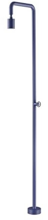Mice - Ducha para Exterior de 240 cm Hecha de Acero Inoxidable - Pool - Ducha Piscina Exterior Agua Fria - Ducha Externa Monofluido Color Azul Oceano