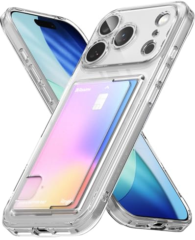 Ringke Fusion Card per Cover iPhone 17 Pro - Clear | Custodia, compatibile con la ricarica wireless, sottile, leggero, resistente ai graffi