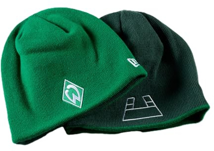 Werder Bremen SV Wendemütze New Era Grün – Offizielle Fan Beanie, Reversible Wintermütze, Warm & Stylisch für Herren Damen