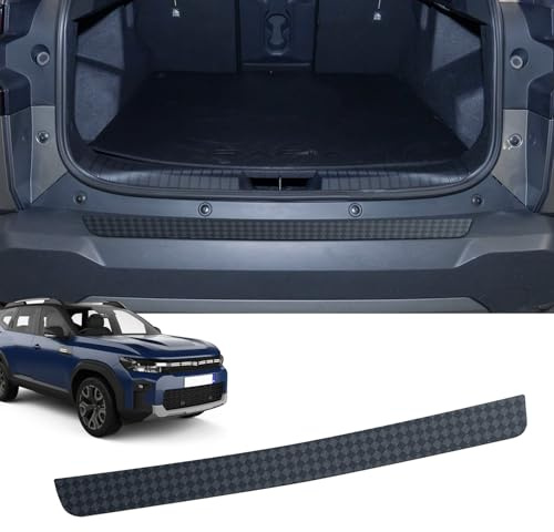 CDEFG Kompatibel mit Dacia Bigster 2025 2026 Ladekantenschutz Kratzschutz für Kofferraum Selbstklebend TPU Folie Carbon Fiber Schutzfolie Stoßstangenschutz Autofolie Heckstoßstangenschutz Zubehör