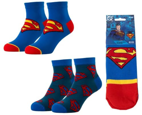 CERDÁ LIFE'S LITTLE MOMENTS Jungen Pack Calcetines Tobilleros Superman Para Uso Diario Y Deporte – Suaves Transpirables Socken, Bunt, Einheitsgröße EU