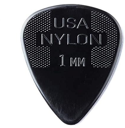 DUNLOP Nylon Standard 1 mm schwarz, 12er Pack Plektren (44P100)