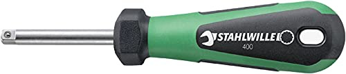 Stahlwille 11050010 Drive Handle, 150mm, Non-Slip 2-Component Handle, Ball Locking Device, DIN 3122/ISO 3315 Certified, Made in Germany