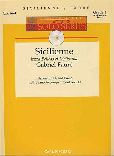FAURE - Siciliana Op.78 para Clarinete y Piano (Inc.CD)